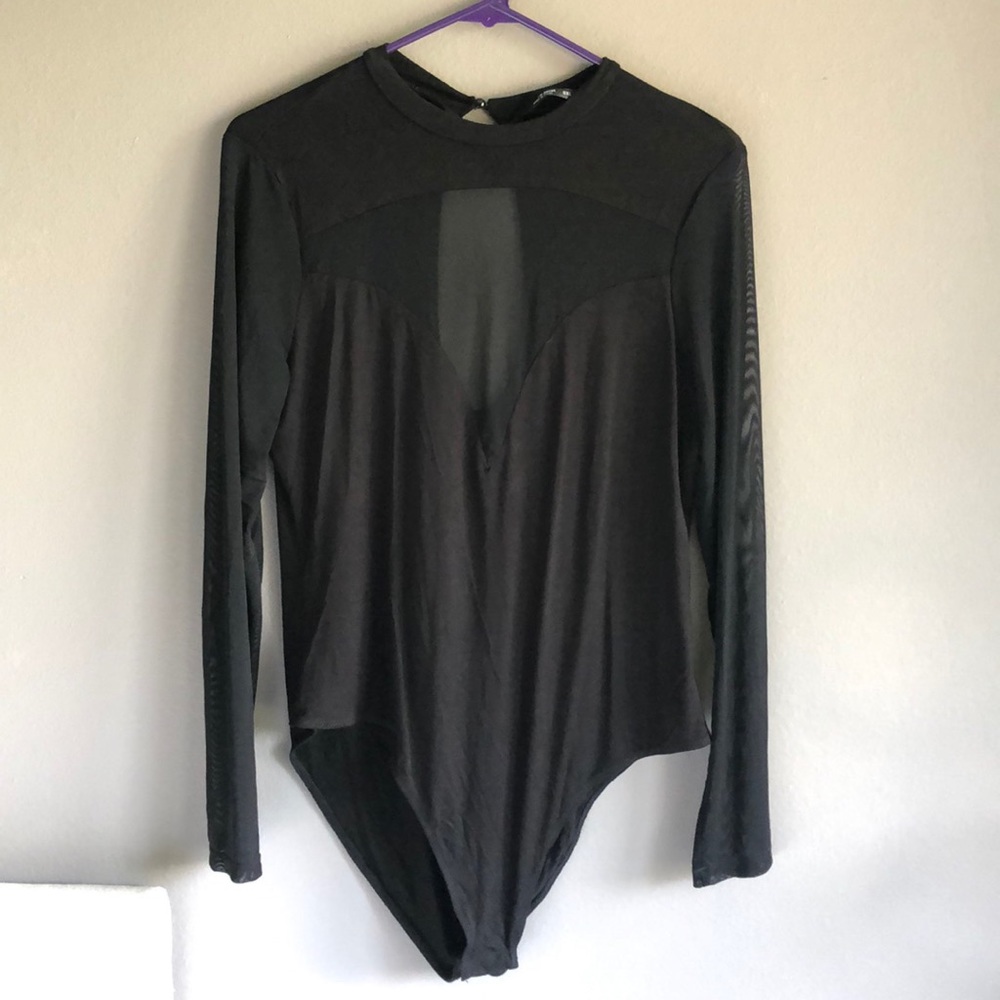Mesh detail body suit